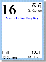 Sample Calendar Day